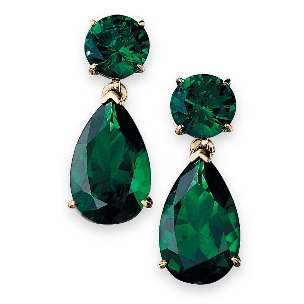 New Creative Earrings 2022 Micro Set Rhinestones Emerald Flower Earrings  Fashion Temperament Stud Earrings Design Earrings Women - AliExpress